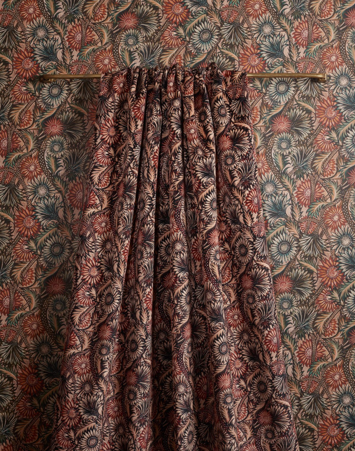 Rapture Velvet Fabric, Raisin