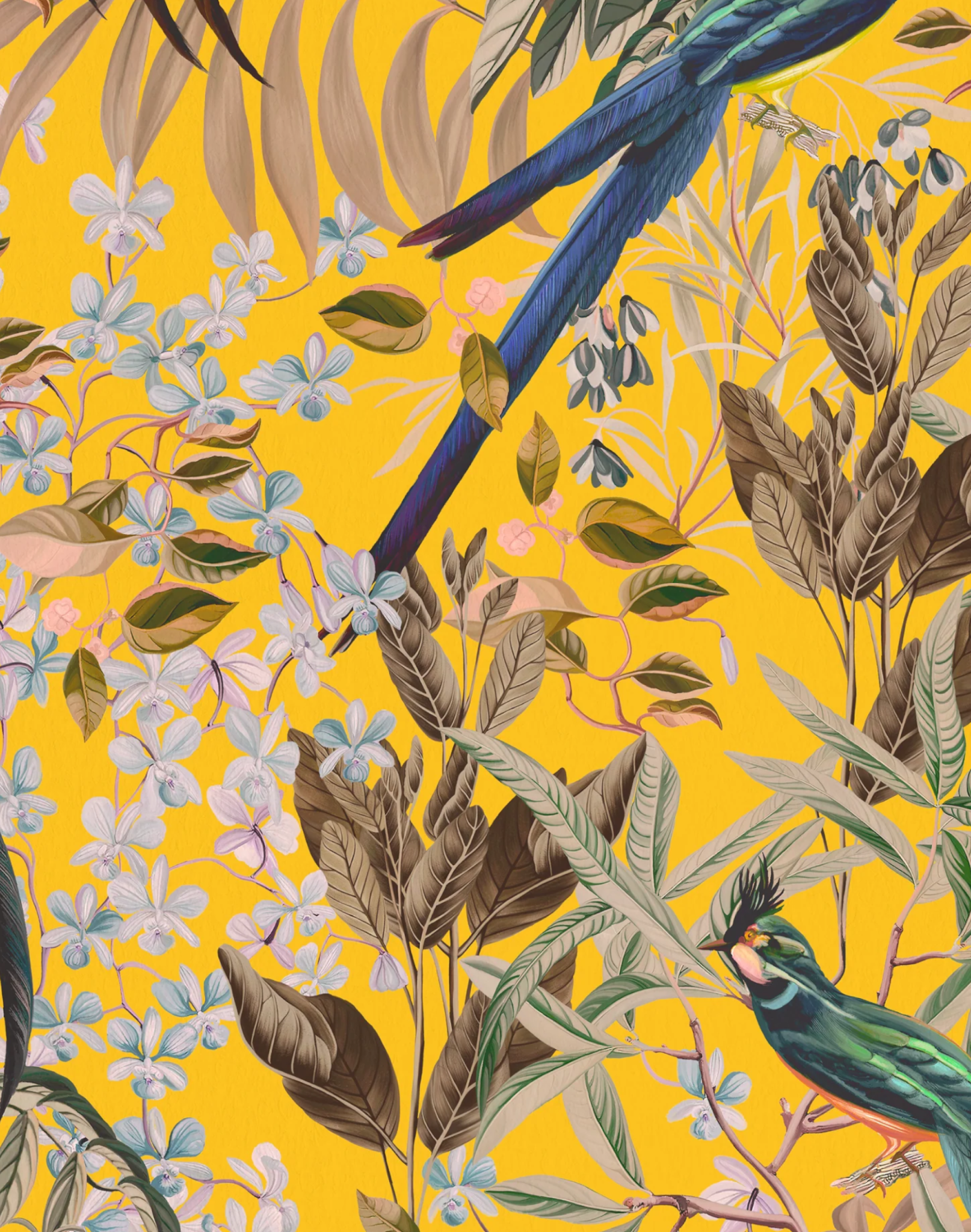 Resplendent Woods, India Yellow – The Pattern Collective