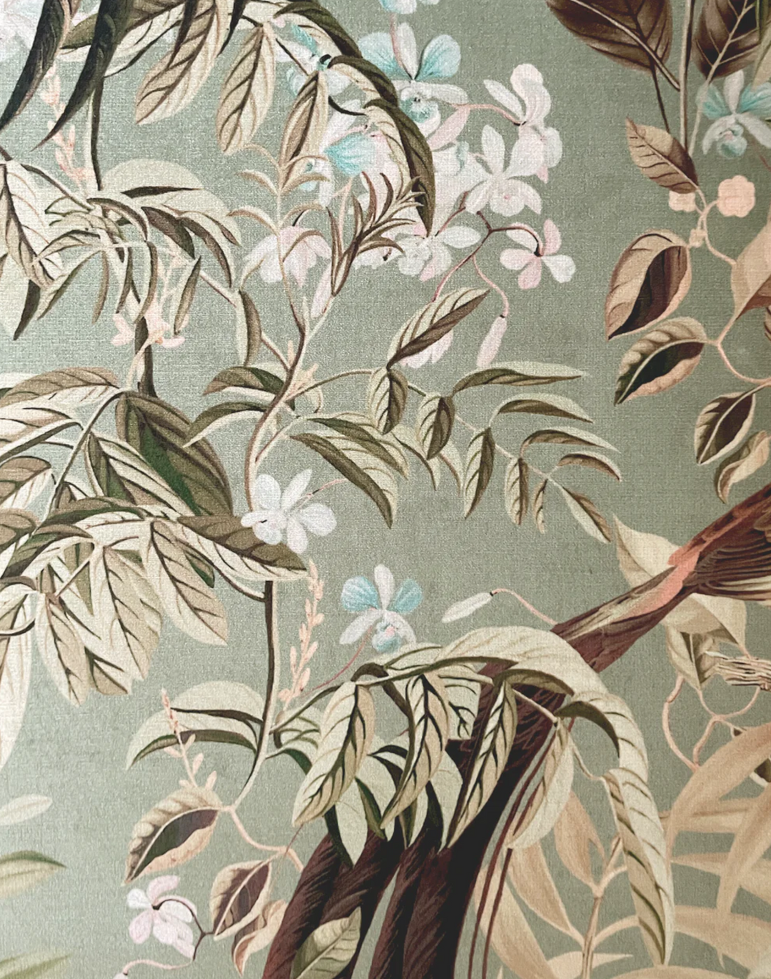 Resplendent Woods Velvet Fabric, Willow