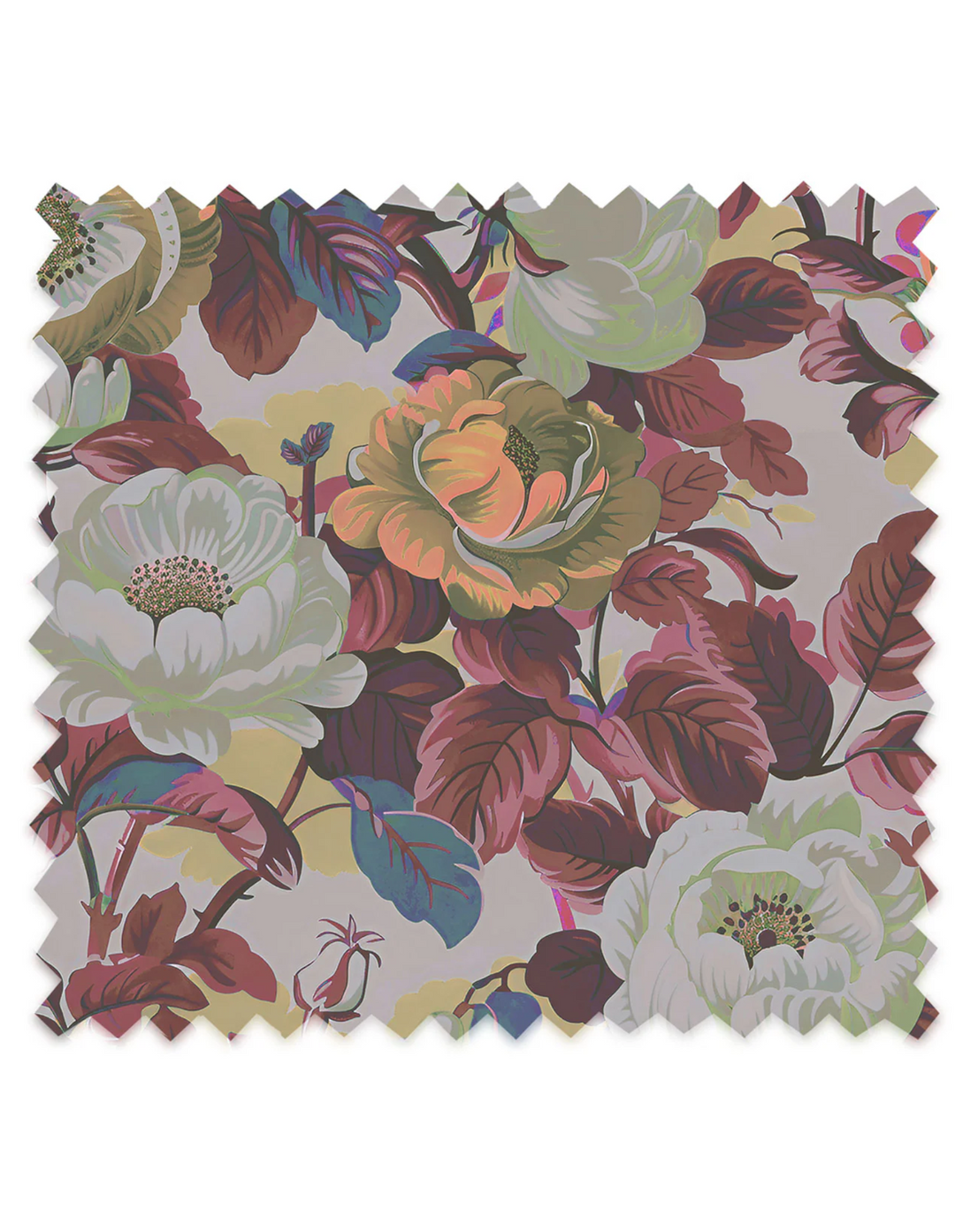 Rococo Roses, Claret Fabric – The Pattern Collective