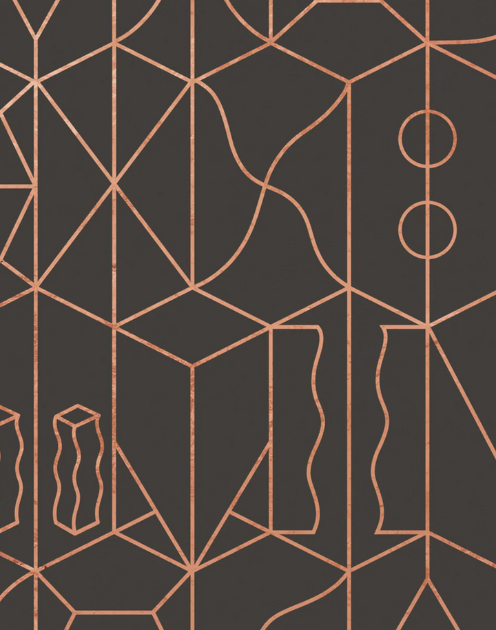 SUZ-14 Never Ending Copper Foil, Brown by Suzan Hijink