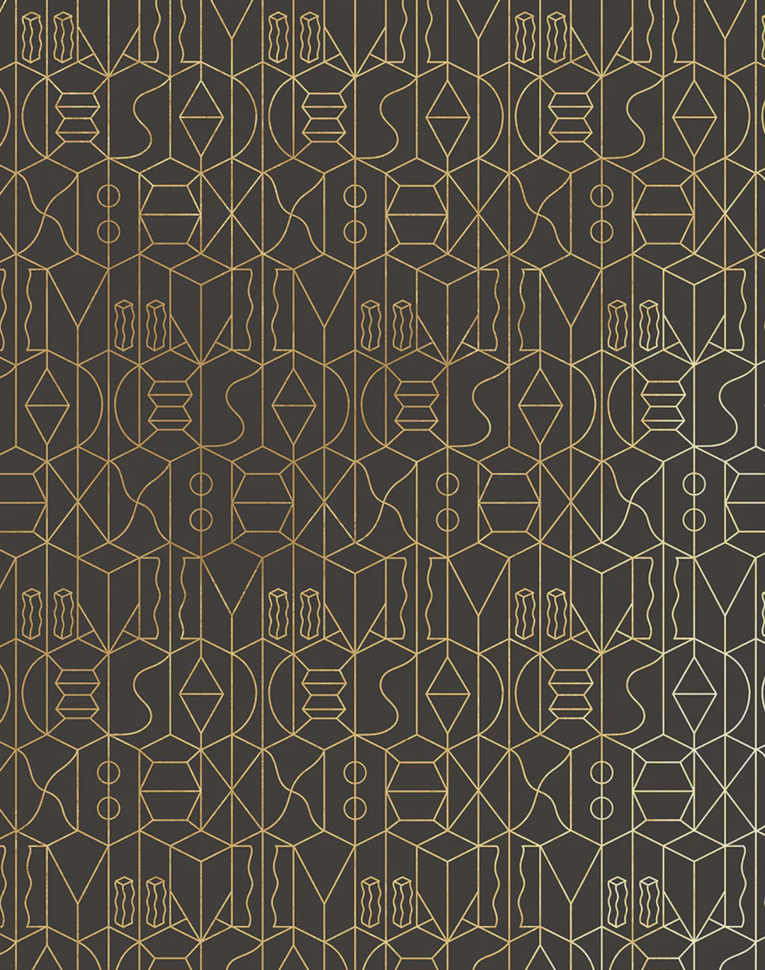 SUZ-18 Never Ending Silver Foil, Brown by Suzan Hijink