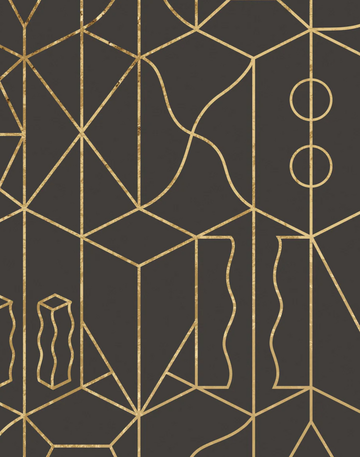 SUZ-10 Never Ending Gold Foil, Brown by Suzan Hijink