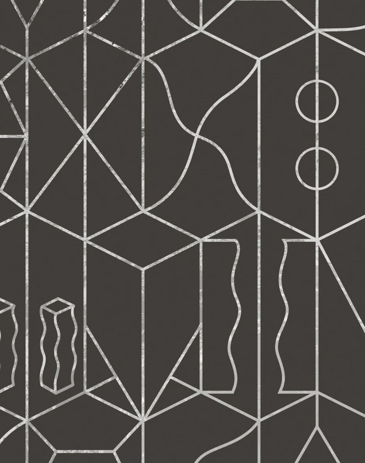 SUZ-18 Never Ending Silver Foil, Brown by Suzan Hijink