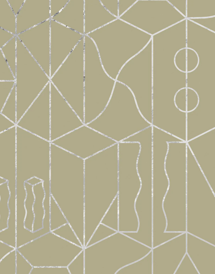 SUZ-20 Never Ending Silver Foil, Green by Suzan Hijink
