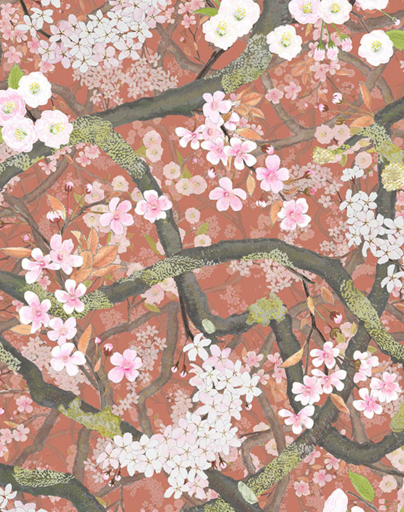 Sakura, Kimono Red – The Pattern Collective