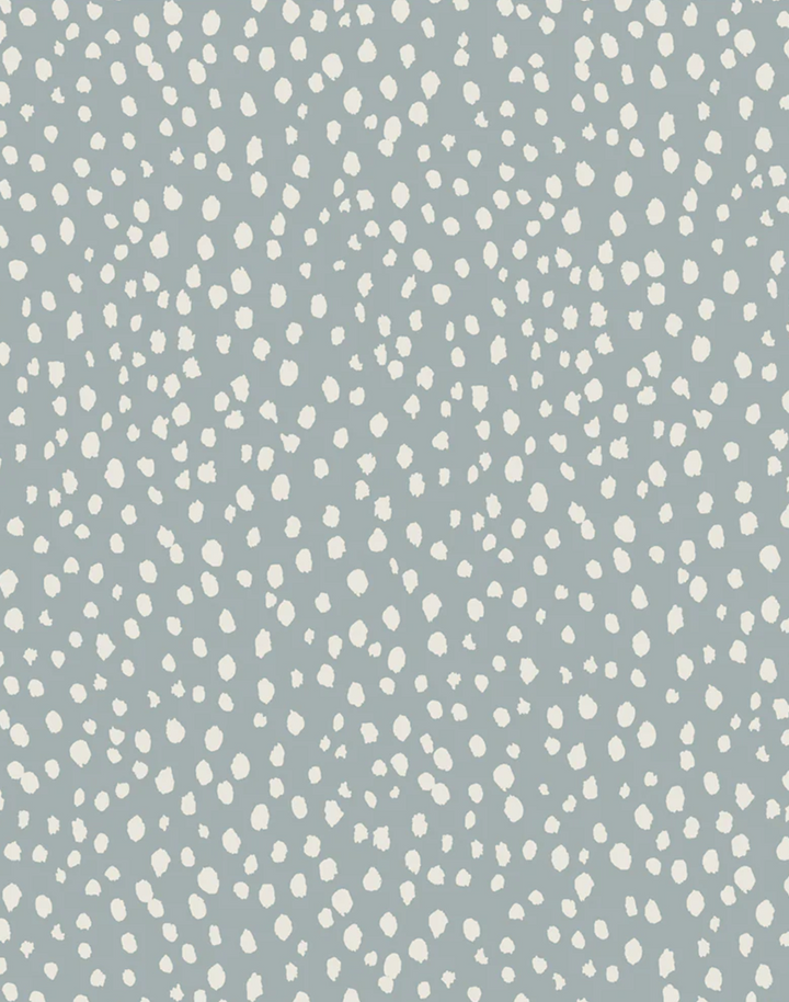 Sakura Spring Linen Fabric, Dusty Blue