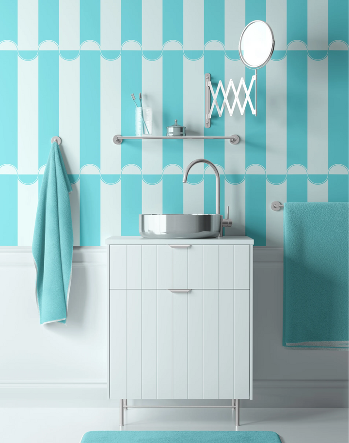 Scallop Lane, Turkish Turquoise