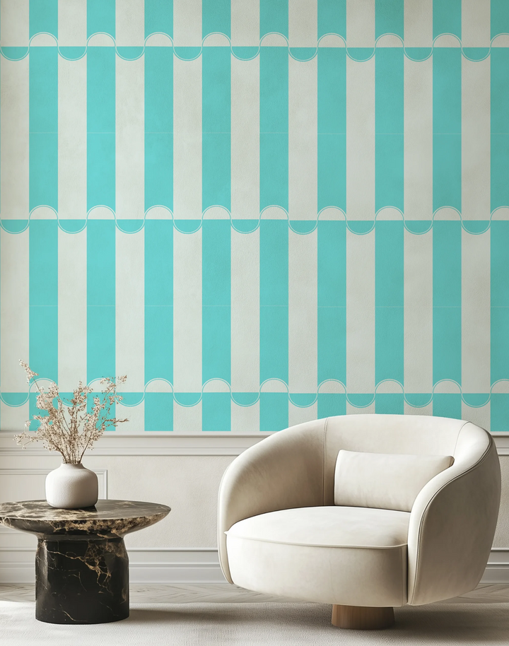 Scallop Lane, Turkish Turquoise
