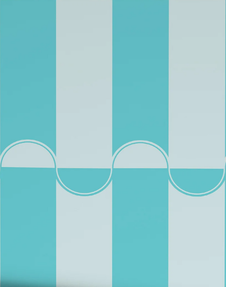 Scallop Lane, Turkish Turquoise