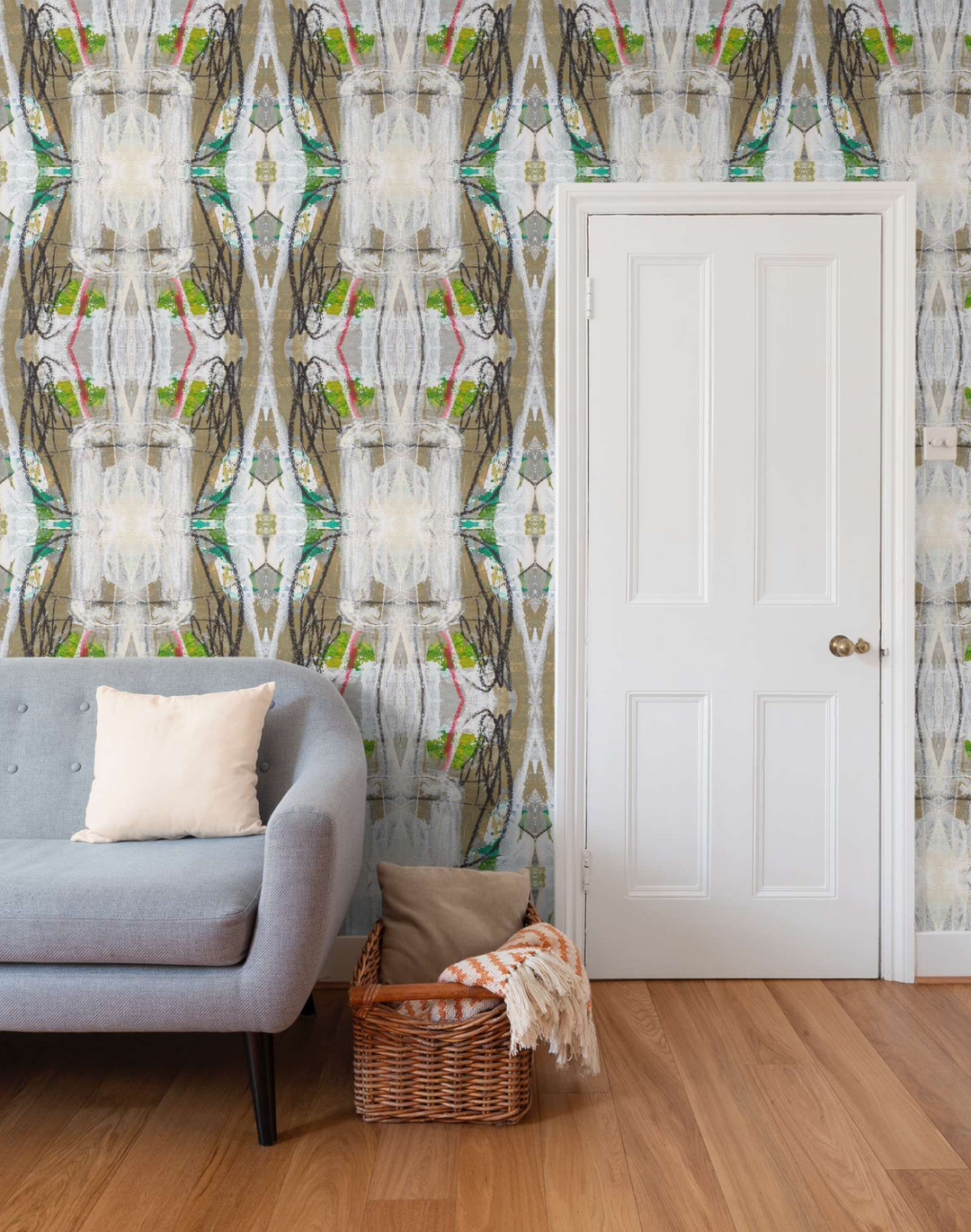 Scribble Damask XL, Burnished Brass