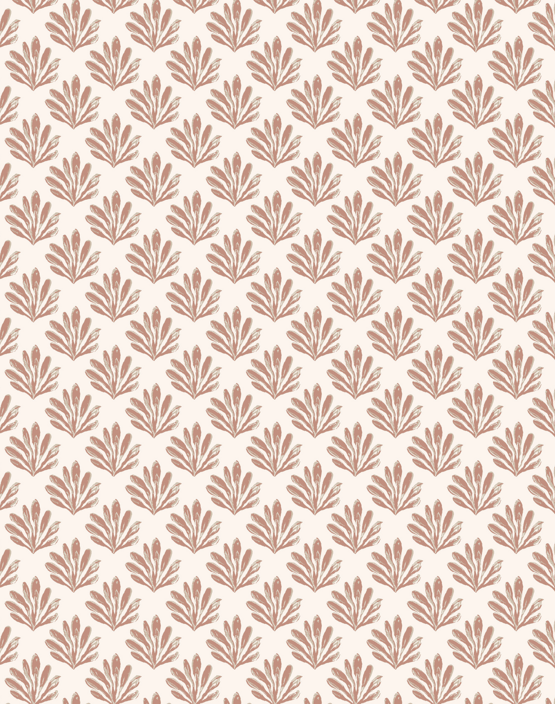 Sea Beech, Russet on White