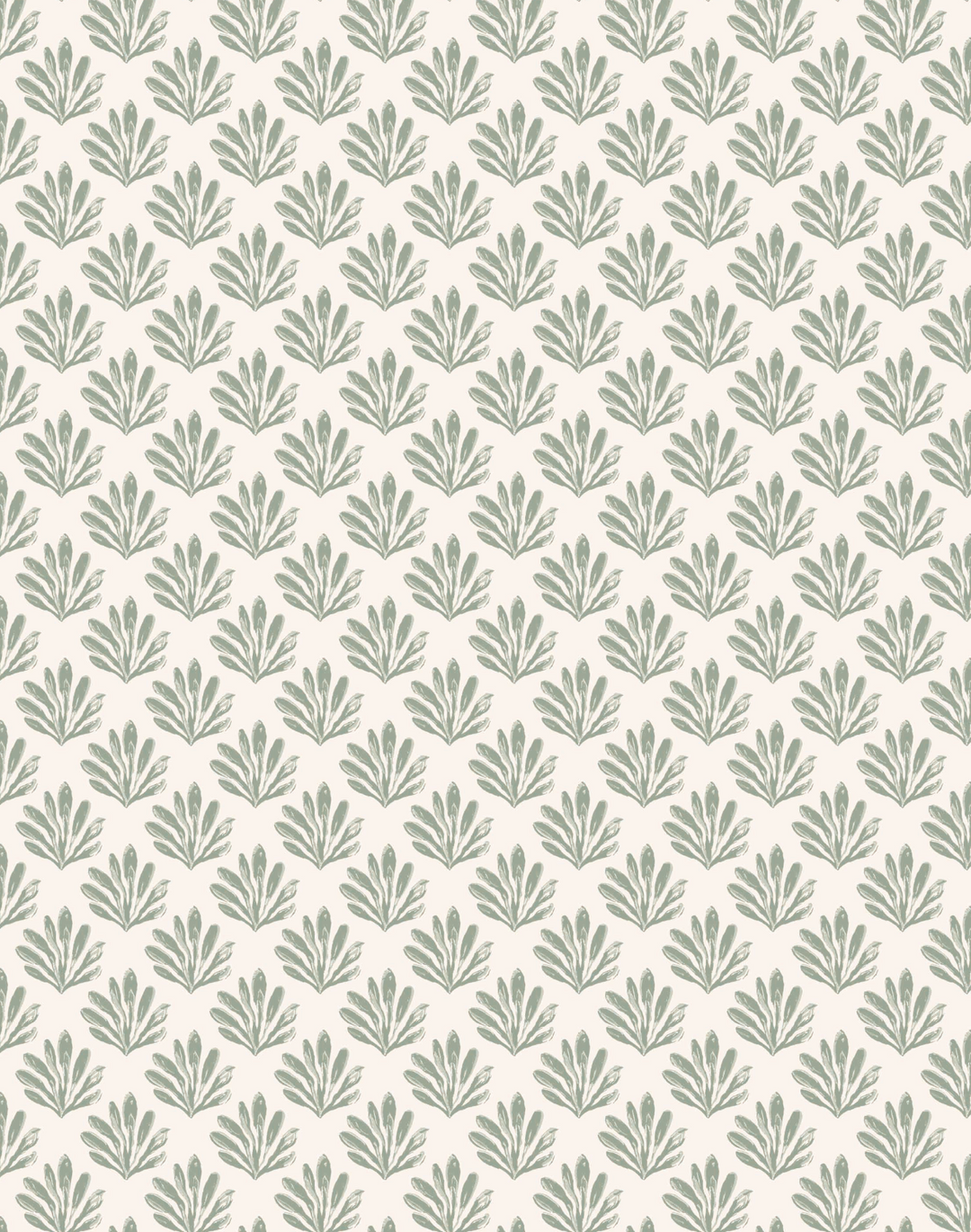 Sea Beech, Sage on White