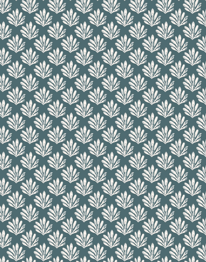 Sea Beech, White on Navy