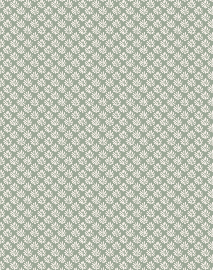 Sea Beech, White on Sage