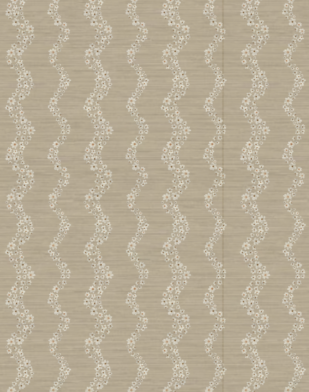 Seashells Scallop Grasscloth, Sand