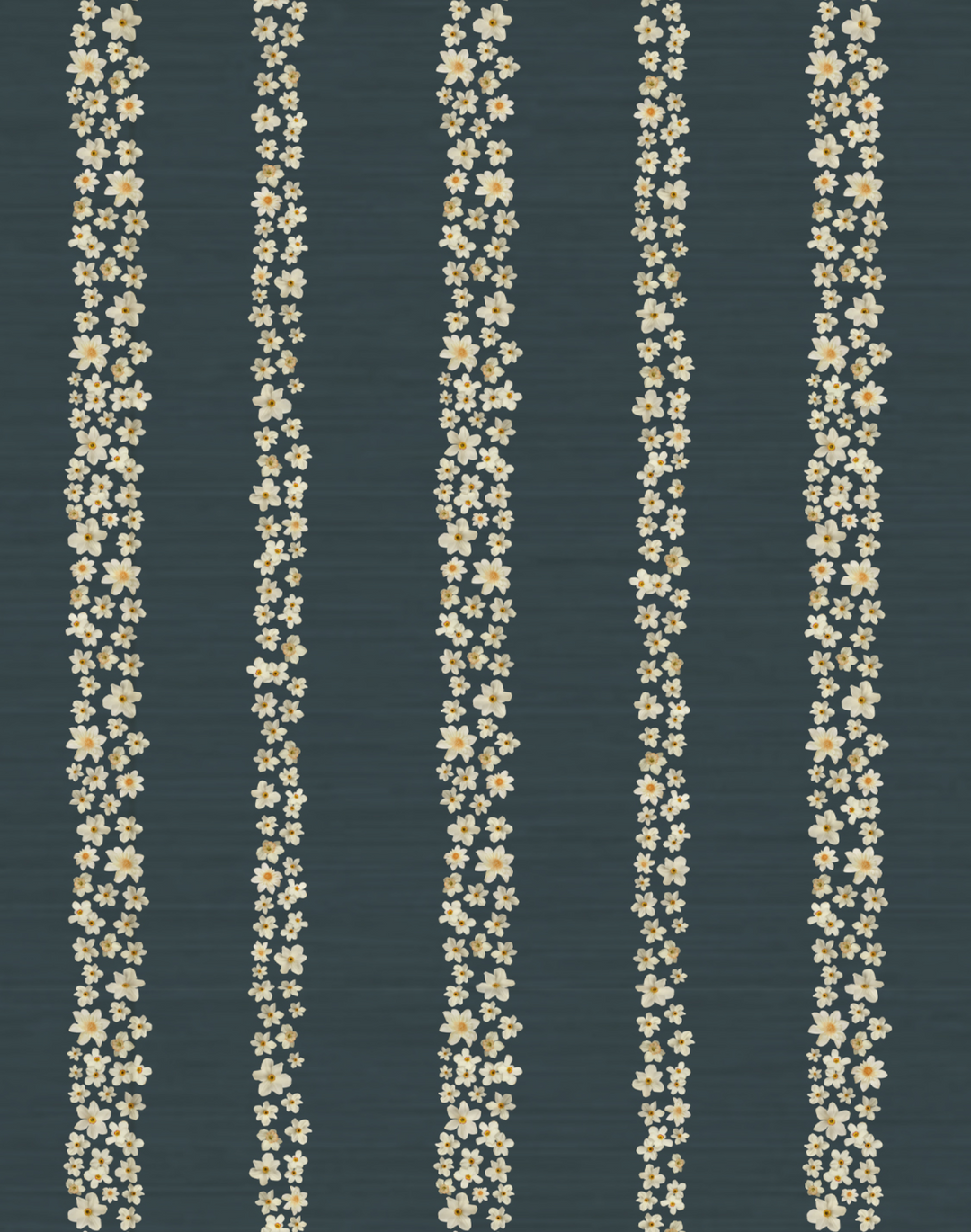 Seashells Stripe Grasscloth, Fog