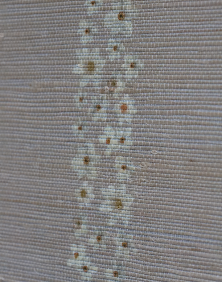 Seashells Stripe Grasscloth, Pebble