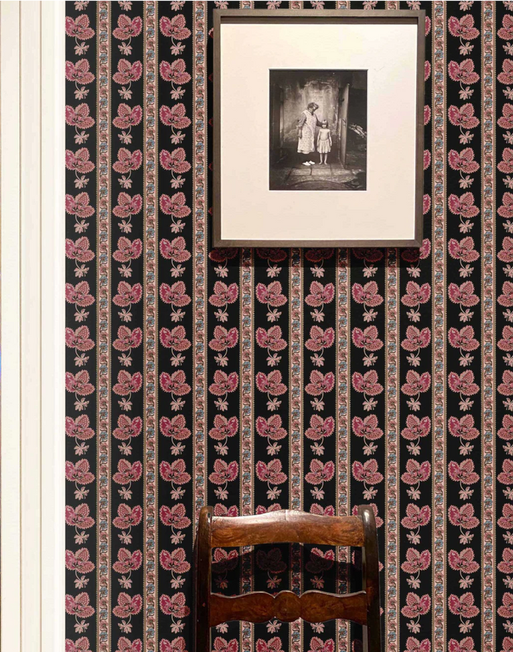 Serafina Stripe, Onyx Black