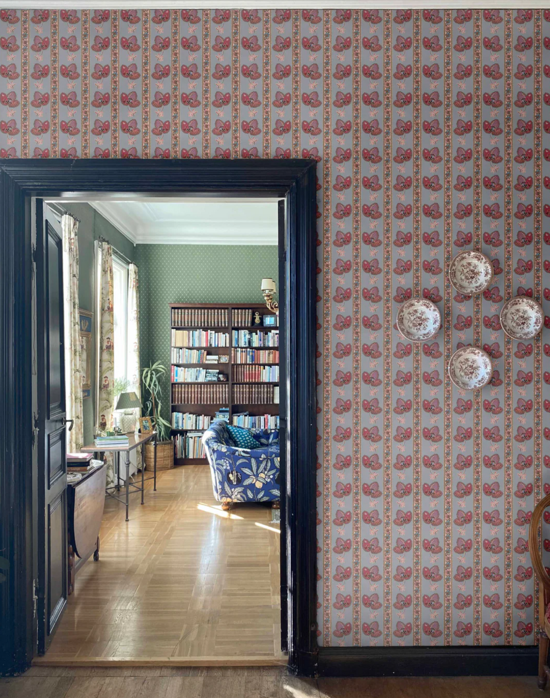 Serafina Stripe, Twilight Blue