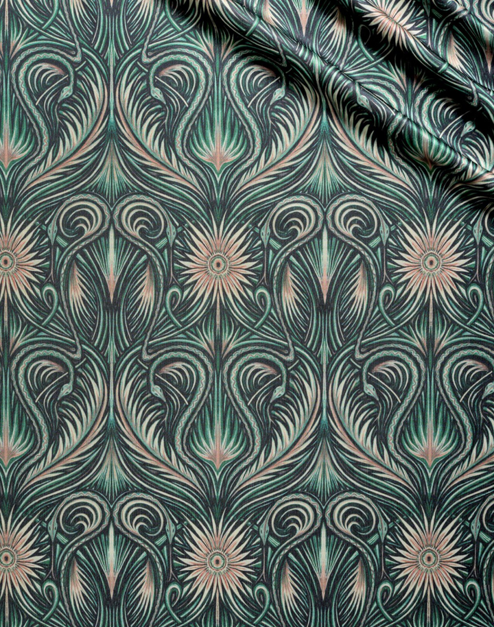 Serpiente Heavy Satin Fabric