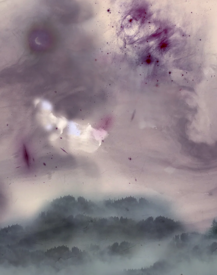 Starlit Rising, French Violet P180-04
