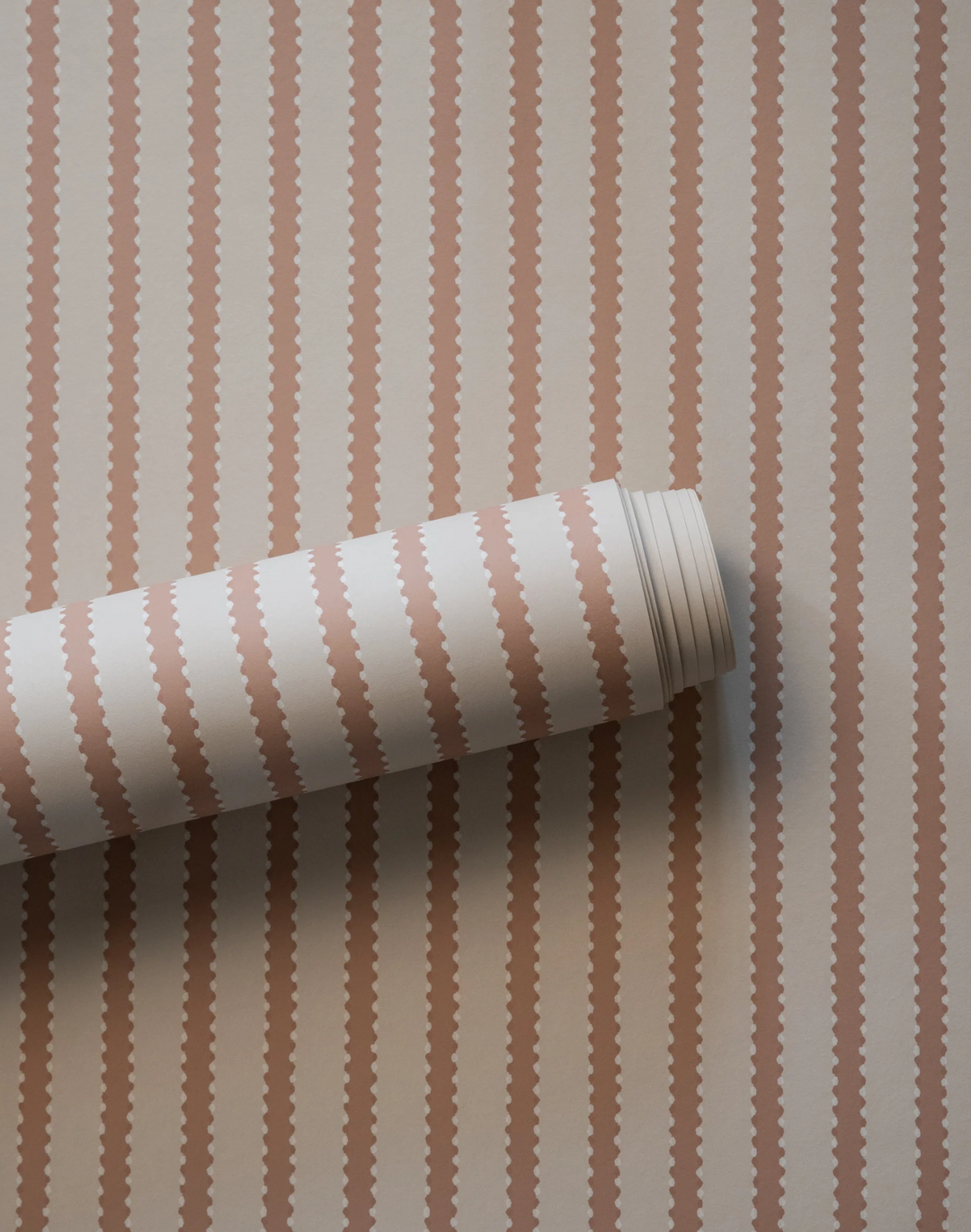 Stitched Stripe, Burnt Rose