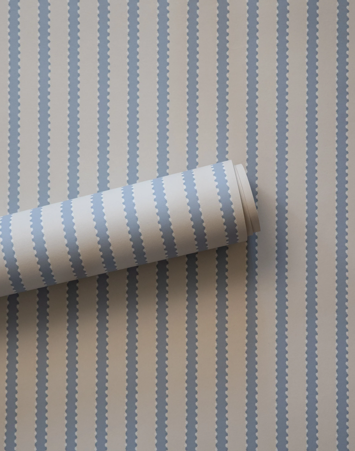 Stitched Stripe, Faded Denim
