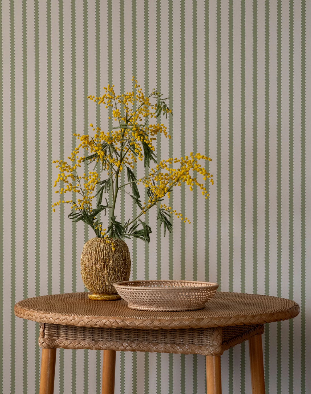 Stitched Stripe, Olive