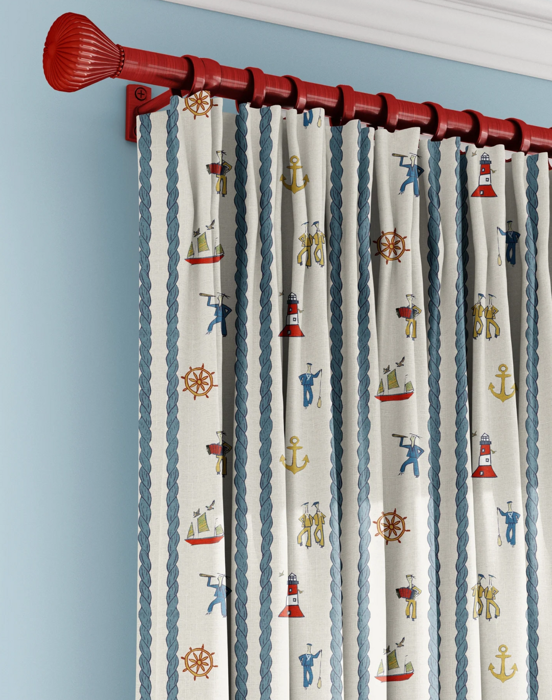 Stow Away with the Sailors - Linen Fabric