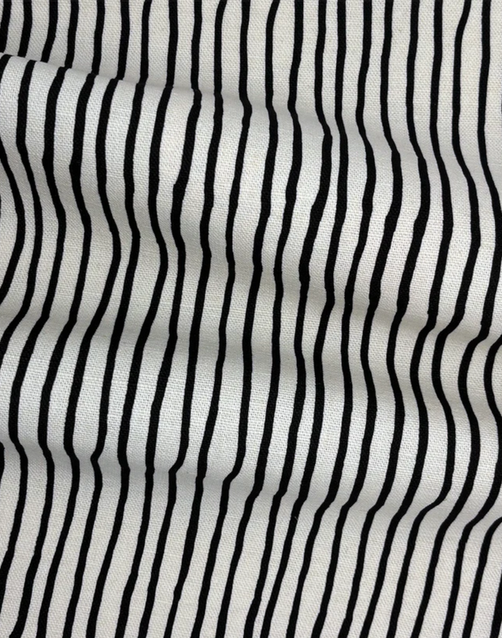 Stripe Fabric, Charcoal