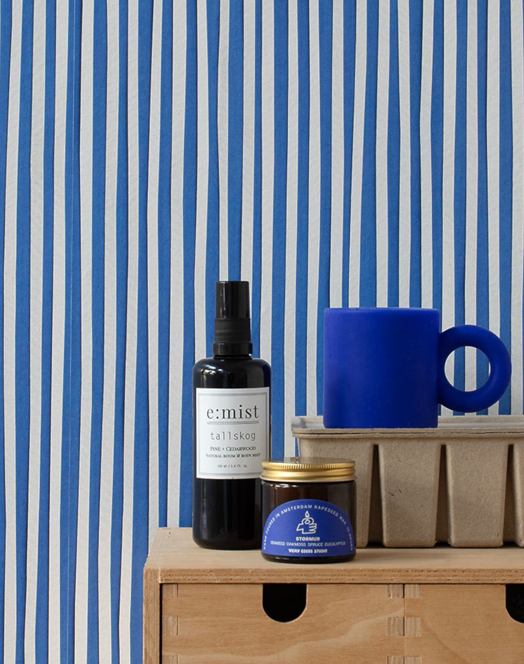 Stripes, Cobalt Blue