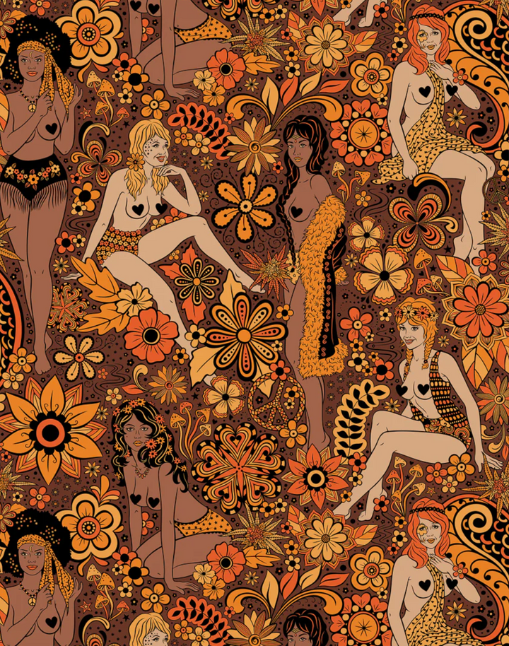 Summer of Love Wallpaper, Acapulco Gold