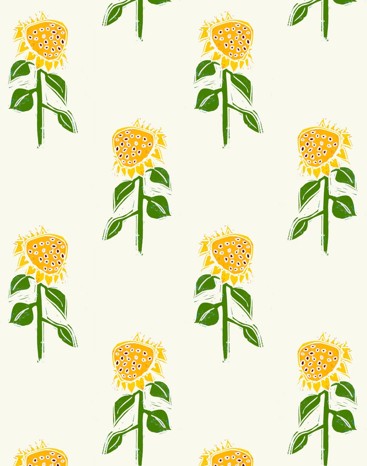 Sunflower - Linen Fabric