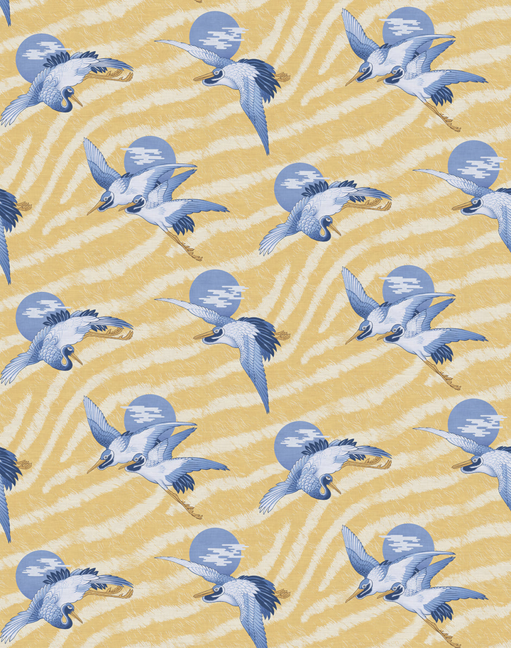 Sunset Dreams Grasscloth, Limoncello