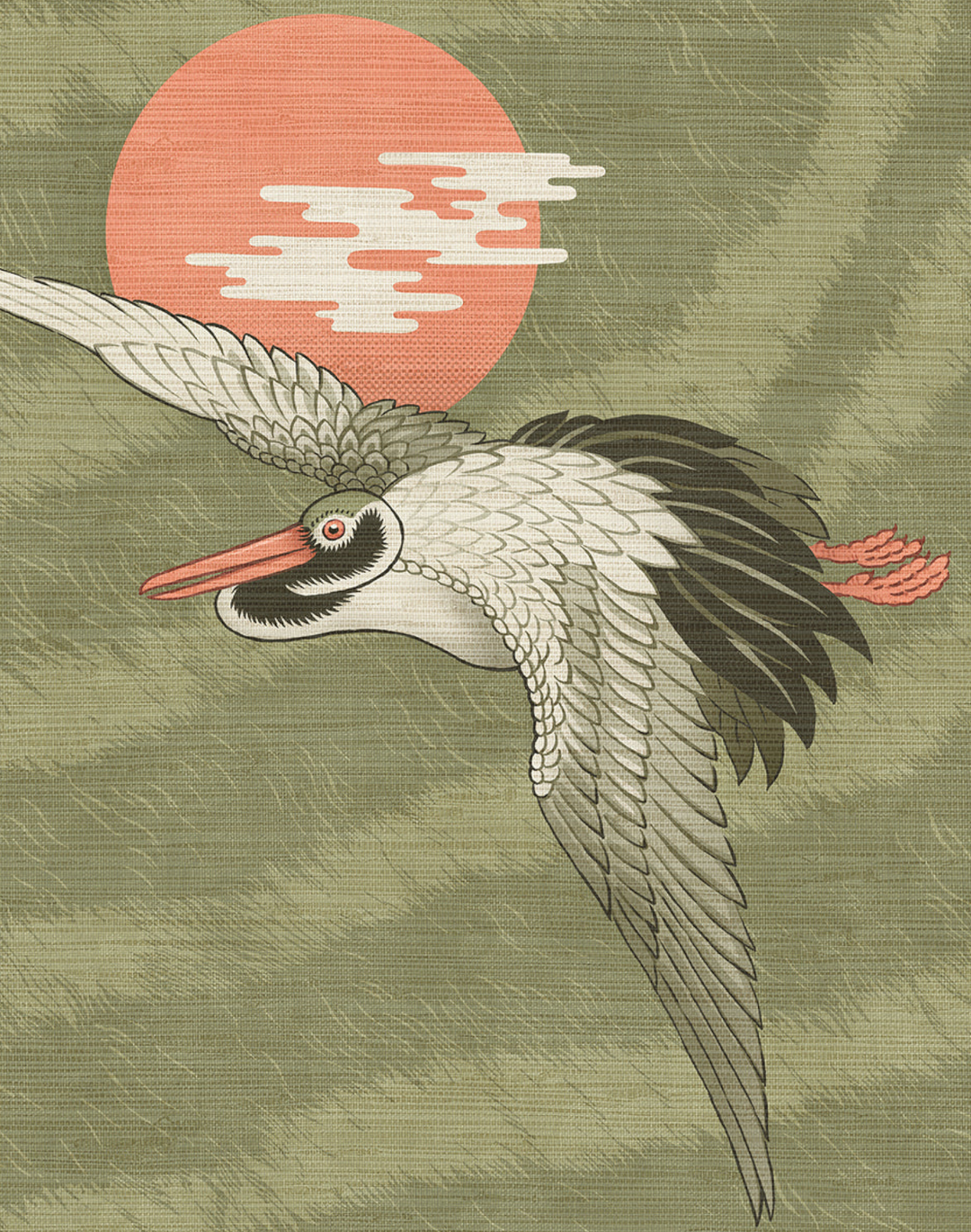 Sunset Dreams Grasscloth, Martini Olive