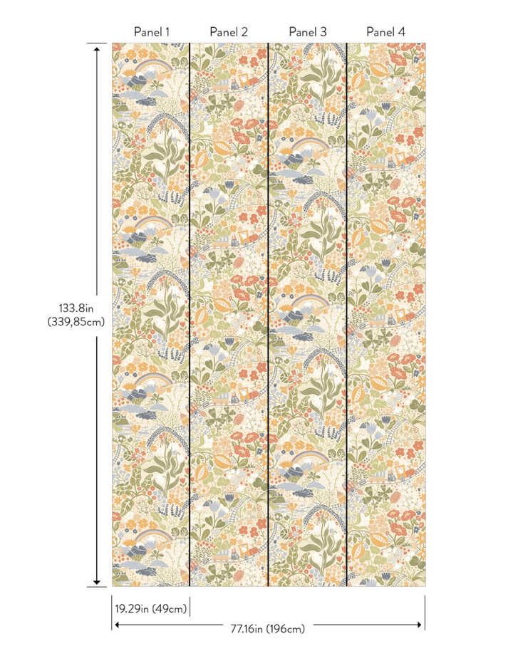 Taget Mural, Light Green MBRD29036