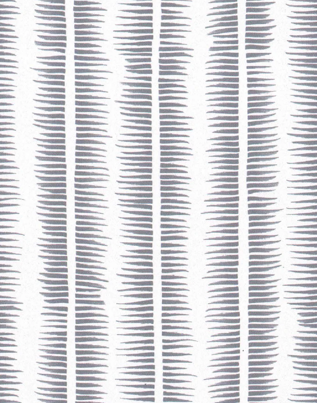 Textured Stripe, Pewter on White