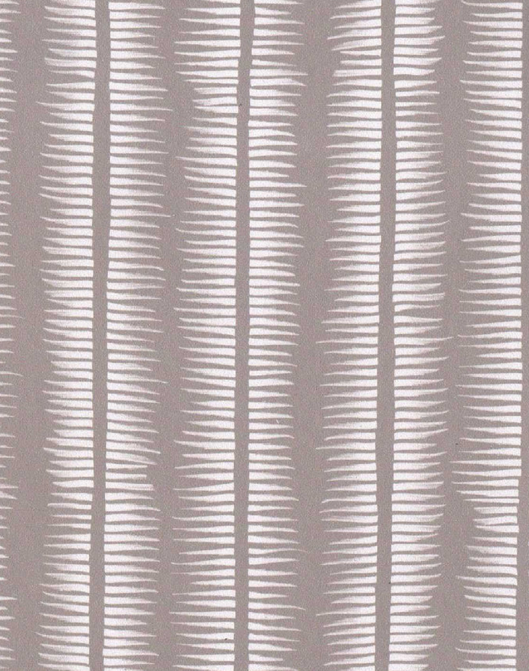 Textured Stripe, White on Taupe
