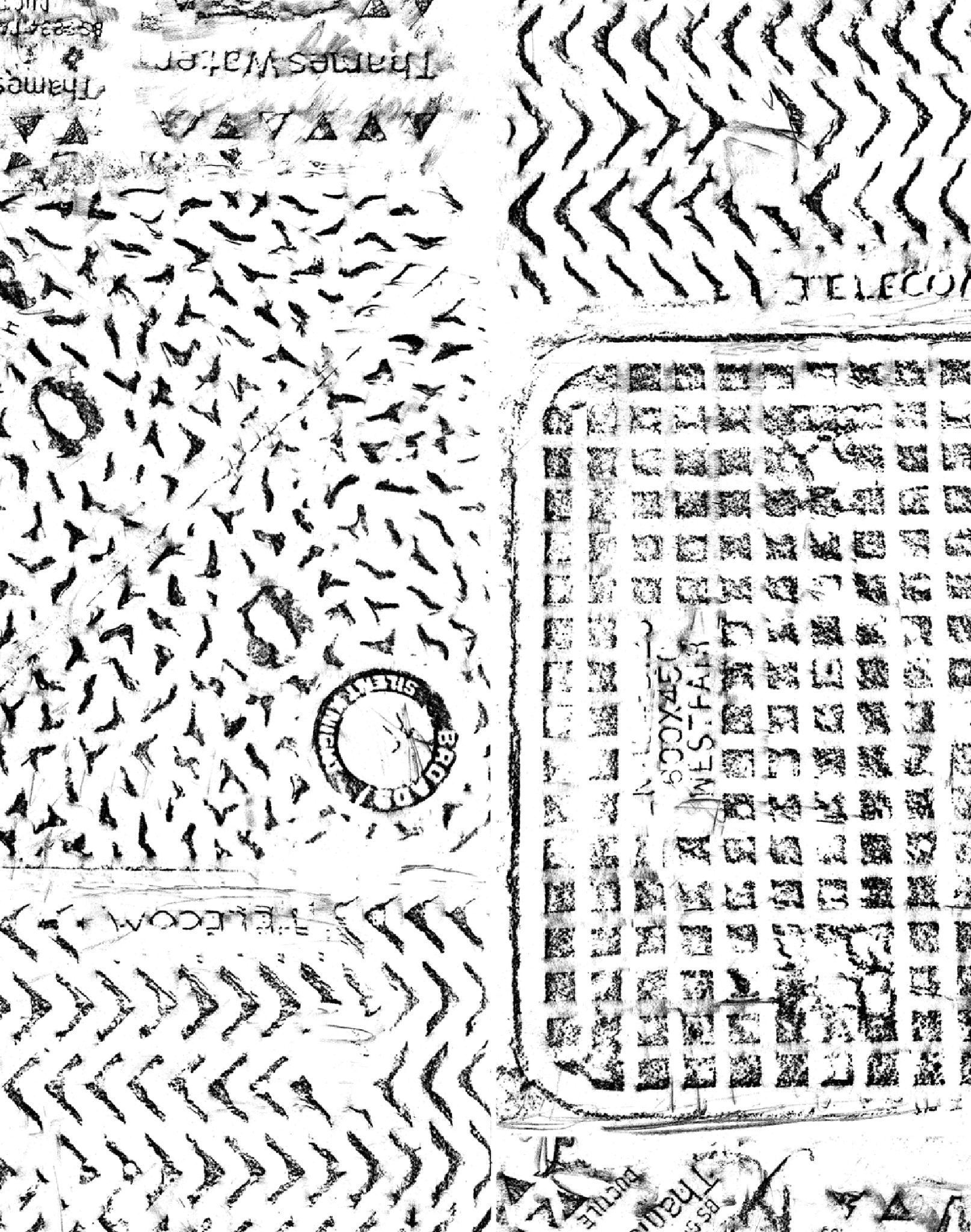 Thames Pattern Vector Thames, Black on White – The Pattern Collective