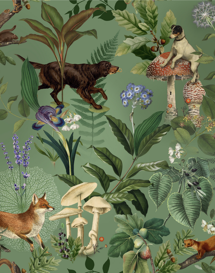 The Forest, Mint Wallfabric