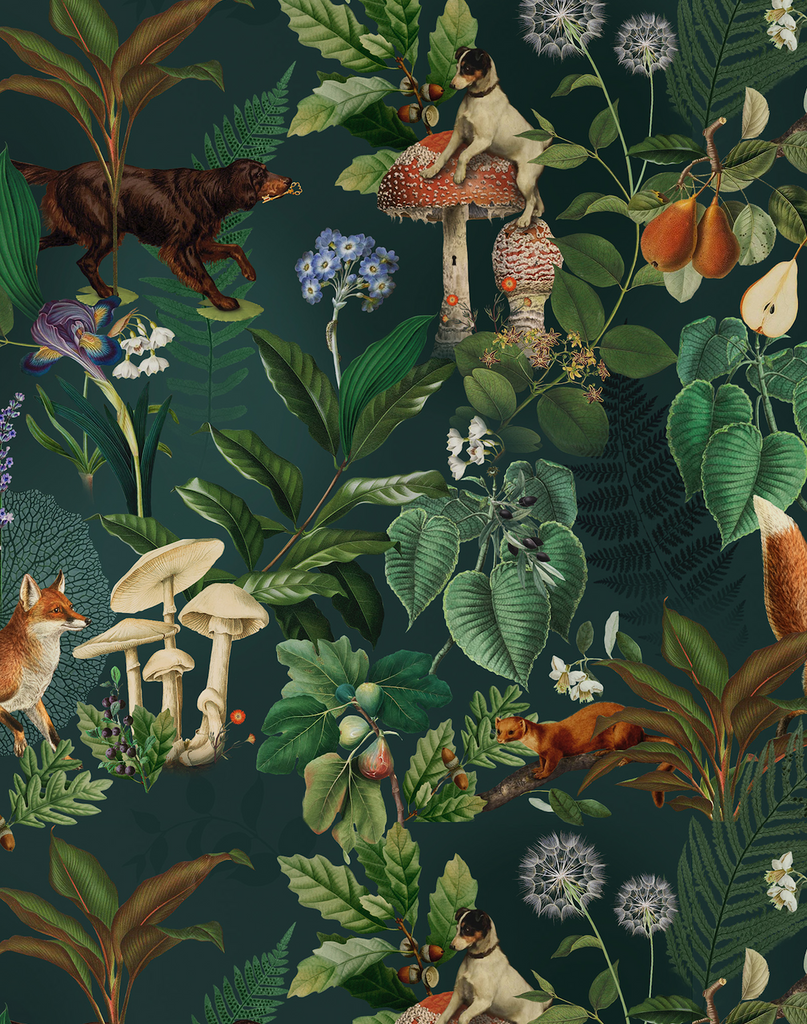 Forest Pattern Wallpaper