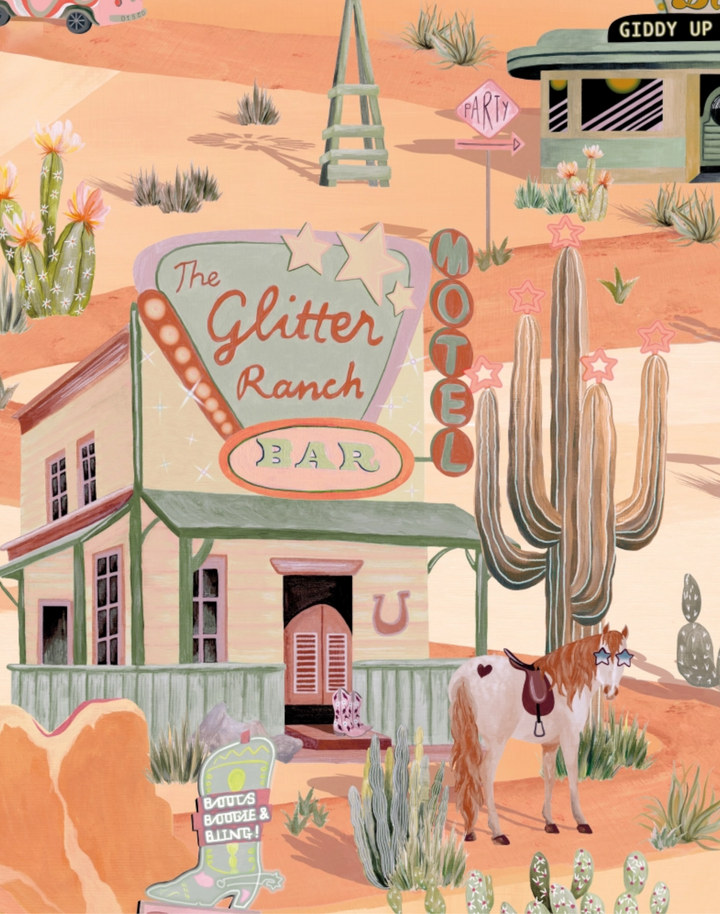 THE GLITTER RANCH, DESERT TAN