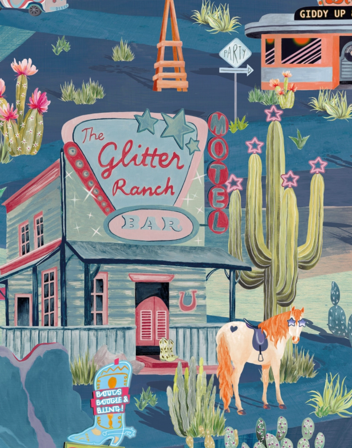 THE GLITTER RANCH, DUSK
