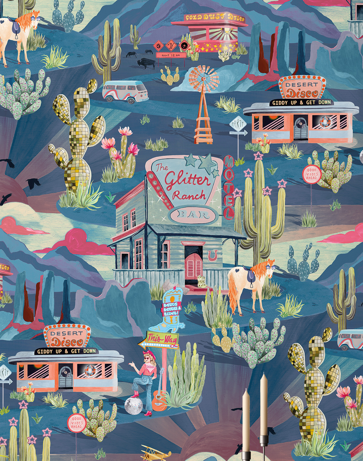 THE GLITTER RANCH, DUSK