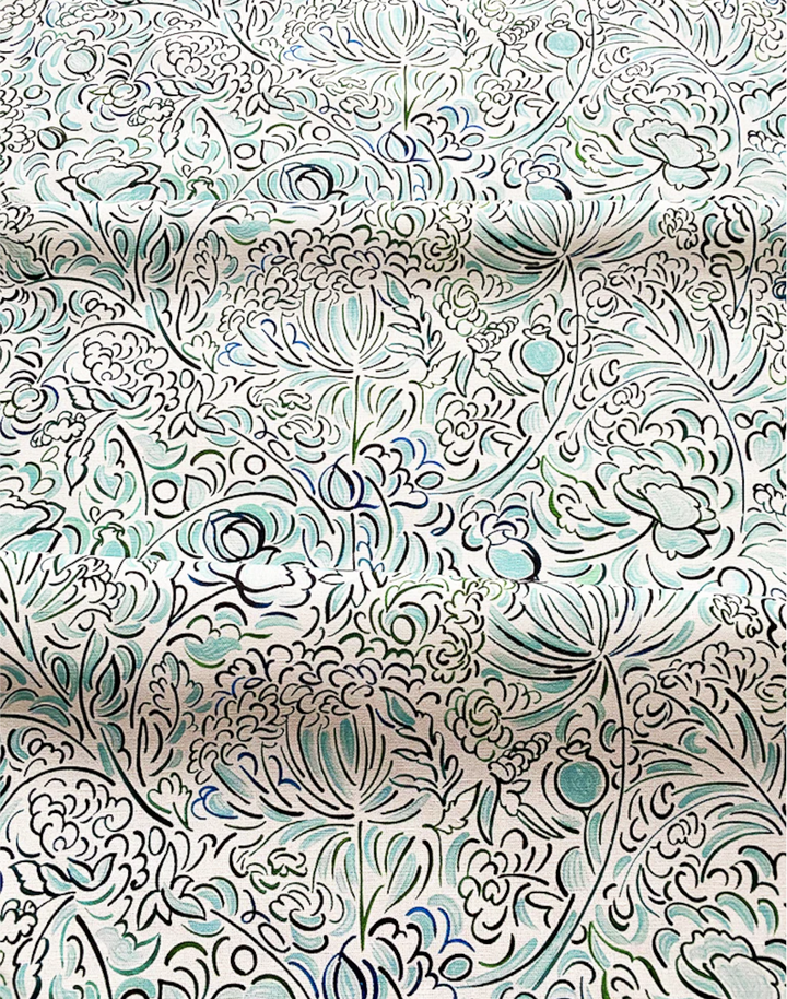 The Wild Field Green, Cotton/Linen