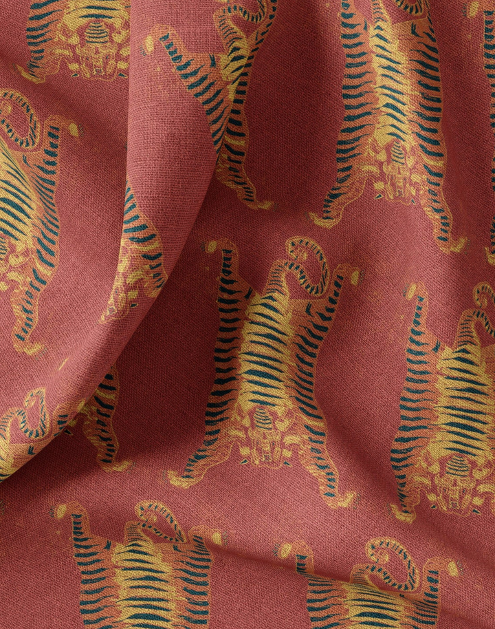 Tibetan Tiger - Linen Fabric