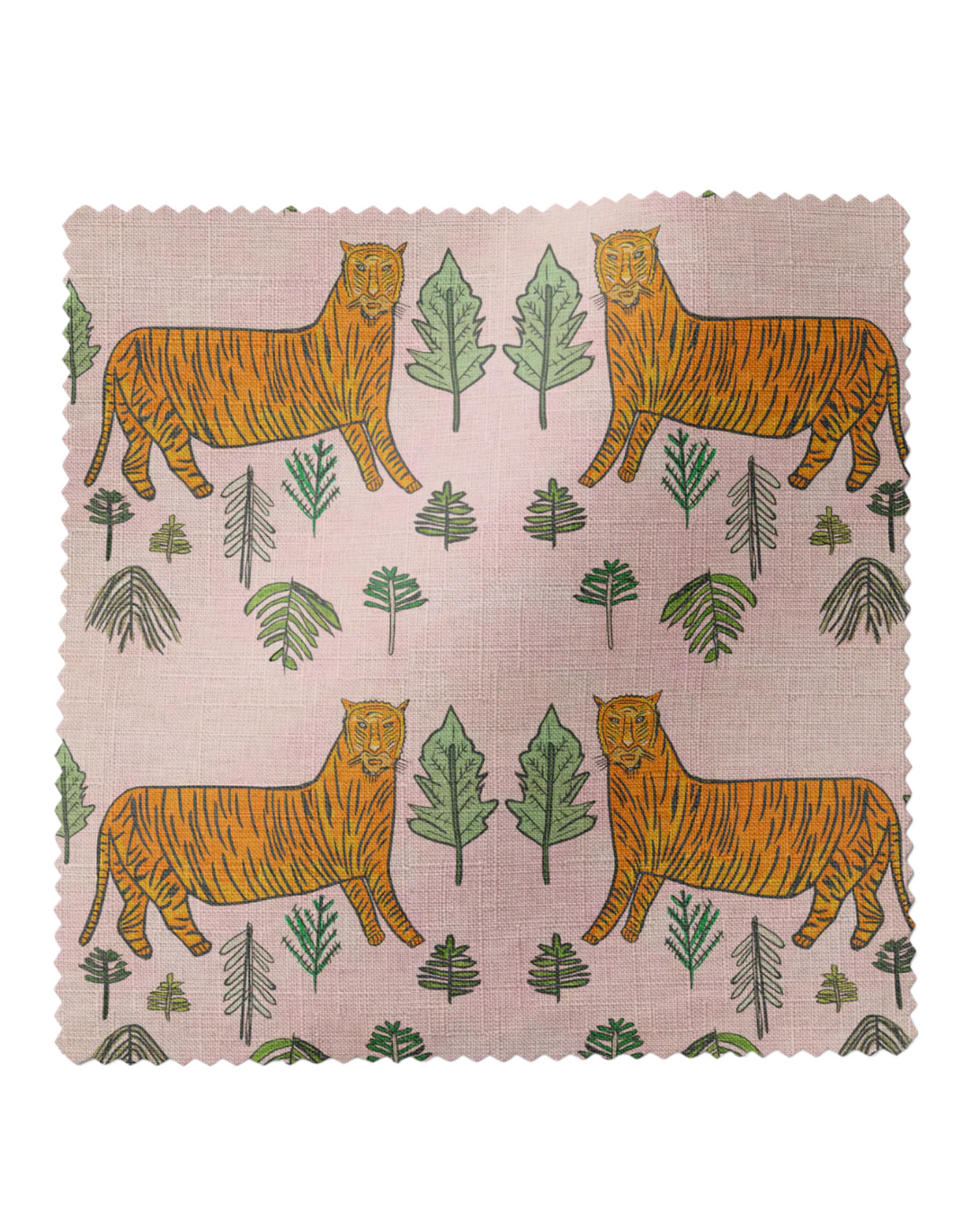 Tiger Tiger, Morganite - Linen Fabric