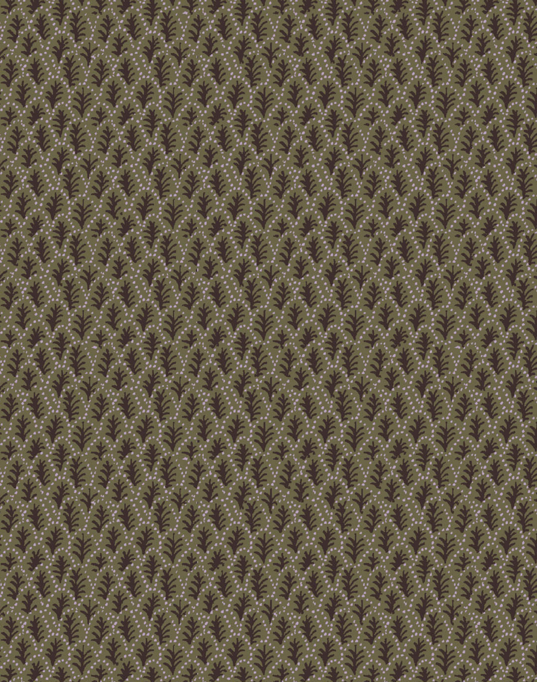 Trees II, Hunter - Linen Fabric