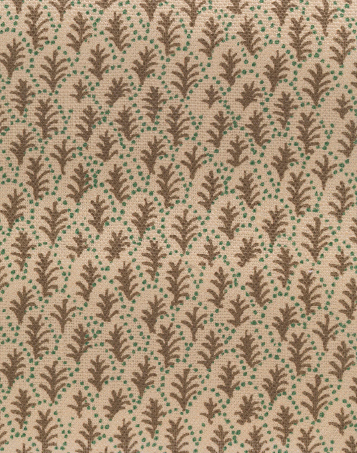 Trees II, Tea - Linen Fabric